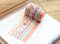 FOILED Easter Rose Gold Bunnies & Flowers Peach & Blue Washi Tape Set (#W055)